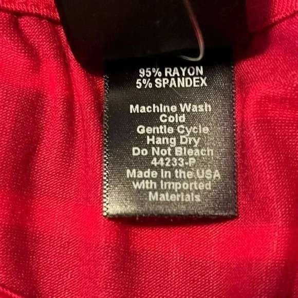 Agnes & Dora Pink Fuchsia Red Muted Stripe Dress Maternity New Mom Side Pockets - Picture 5 of 8